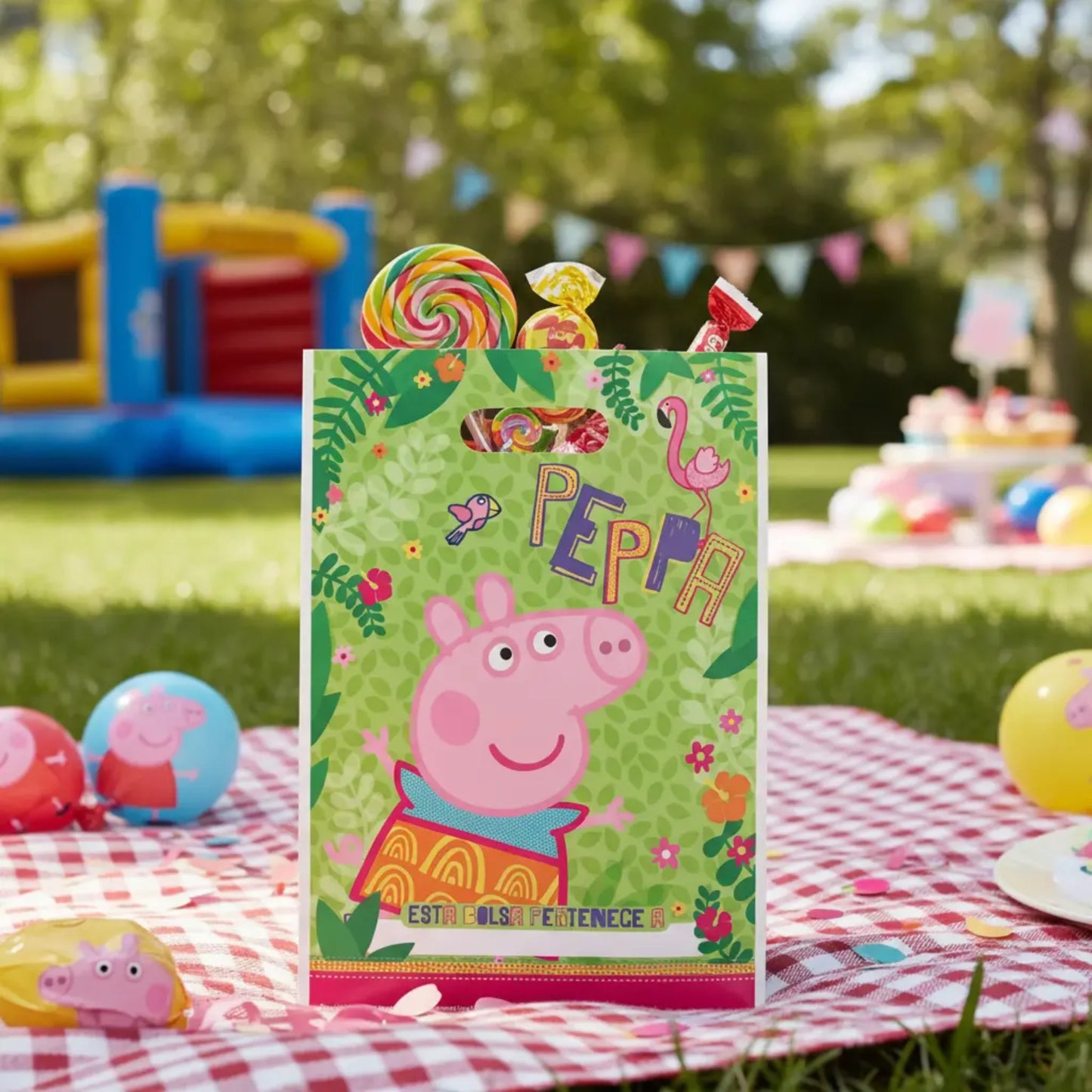 Bolsas para Dulces Peppa Pig – Pack 10 Unidades – 16.5 x 25 cm