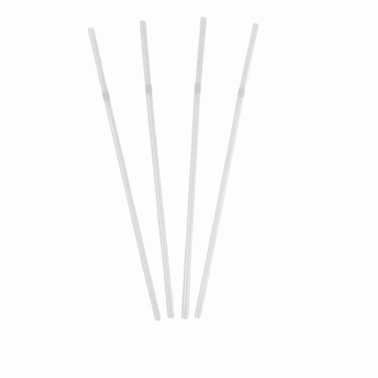 Bombillas Flexibles de Plástico Negras, Transparentes y Colores Surtidos - 100 Piezas - 21 cm