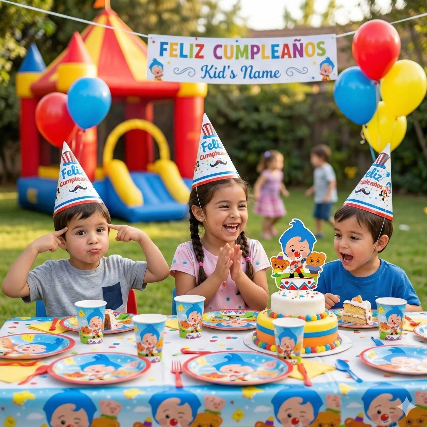 Gorros de Cumpleaños Plim Plim - Set de 6 Unidades