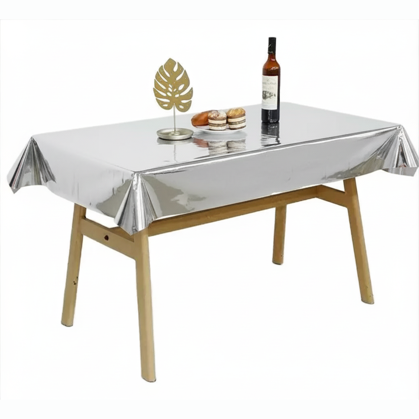 Mantel Plástico Metalizado Grande - 137x274cm - Colores