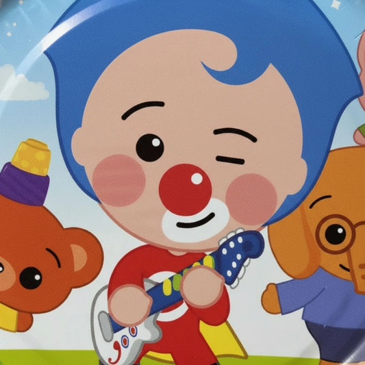 Set de 10 Platos de Cumpleaños Plim Plim - Grandes (23 cm)