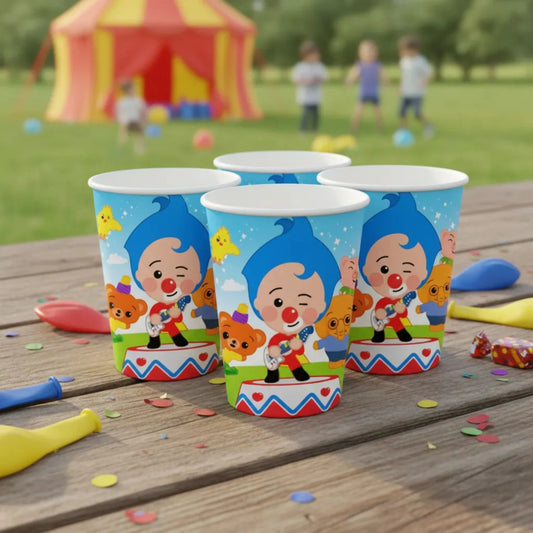 Set de 10 Vasos Plim Plim para Cumpleaños