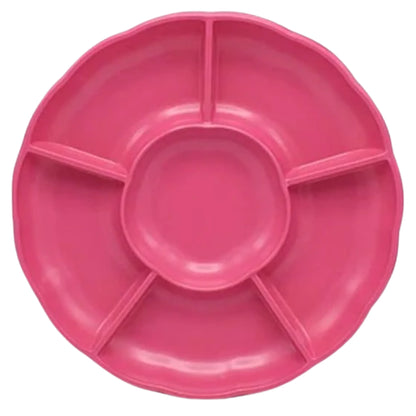 Set de 3 Bandejas Redondas estilo flor 30 cm - Acabado Mate para Candy Bar