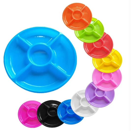 Set de 3 Bandejas Redondas estilo flor 30 cm - Acabado Mate para Candy Bar