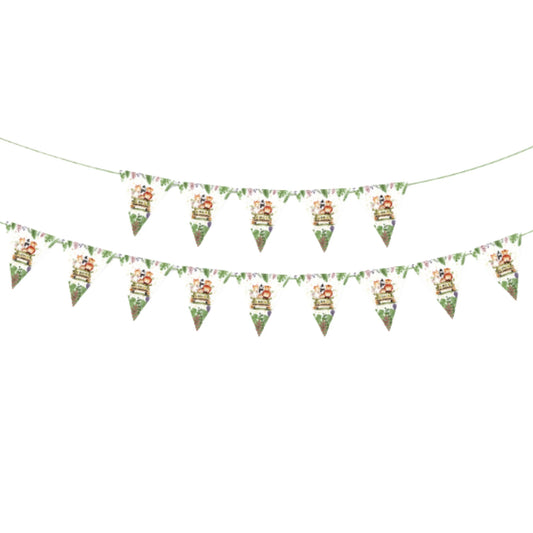 Kit de Cumpleaños Safari 57 Piezas | Decoración Completa para 10 Niños