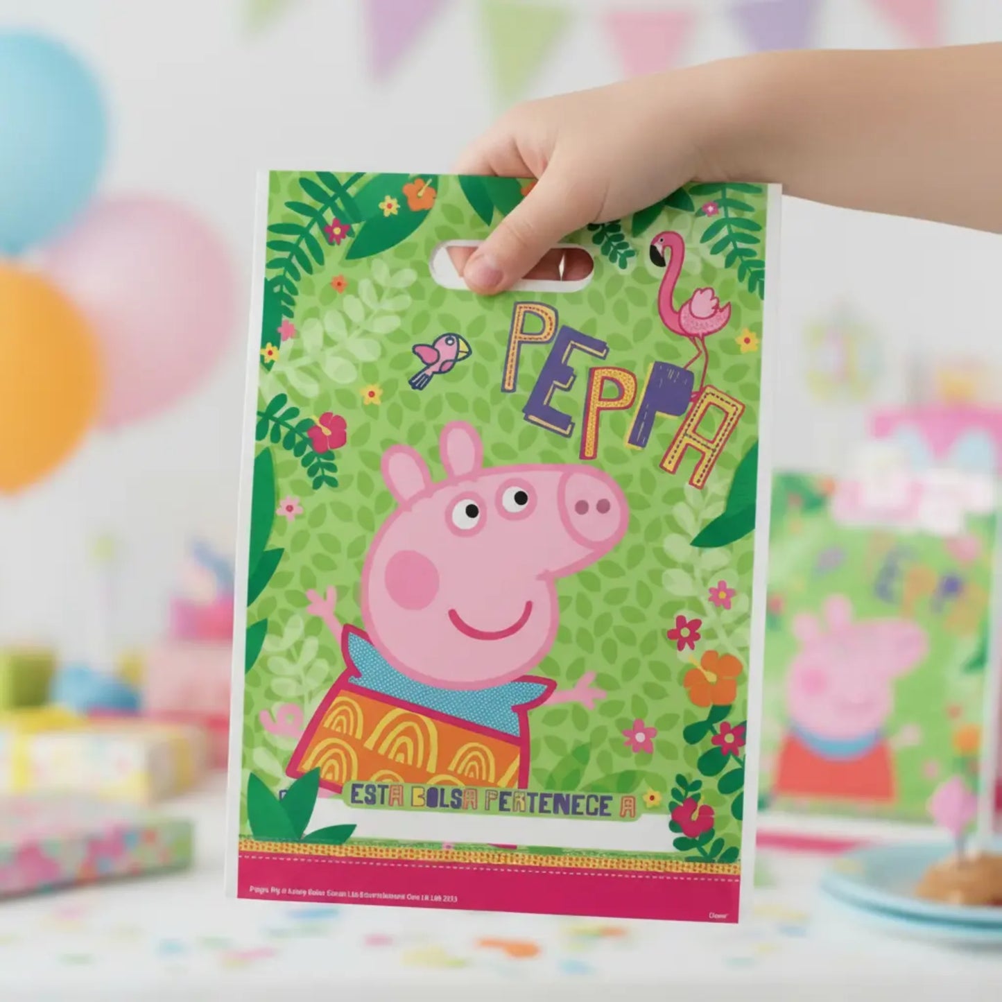 Bolsas para Dulces Peppa Pig – Pack 10 Unidades – 16.5 x 25 cm