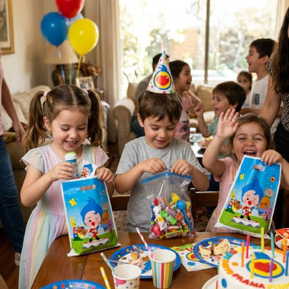 Set de 10 Bolsas para Dulces Plim Plim - 16.5 x 25 cm