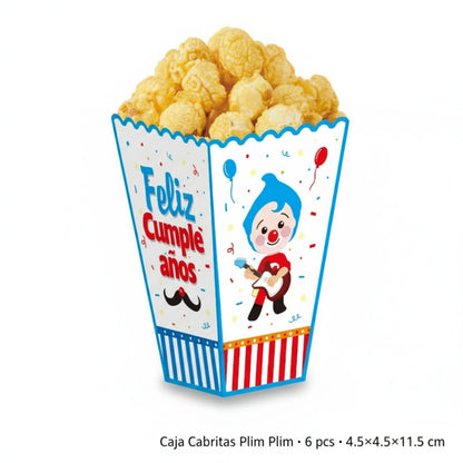 Set de 6 Cajas para Cabritas Plim Plim