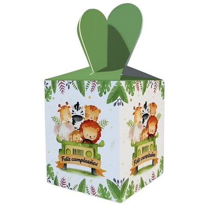 Kit de Cumpleaños Safari 57 Piezas | Decoración Completa para 10 Niños