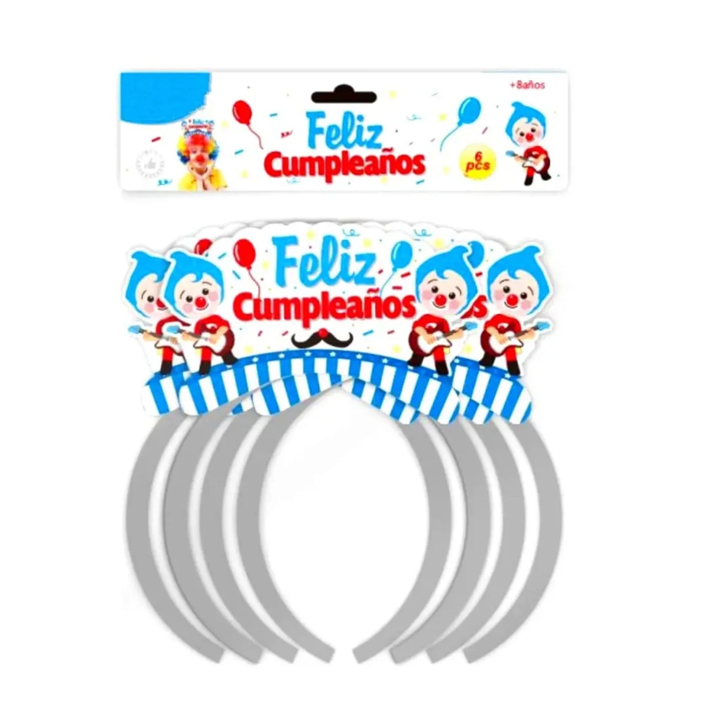 Set de 6 Coronas de Cumpleaños Plim Plim