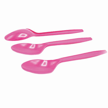 Cucharas Plásticas de Colores Vibrantes - Packs de 12 y 20 Unidades