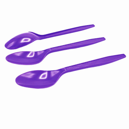 Cucharas Plásticas de Colores Vibrantes - Packs de 12 y 20 Unidades