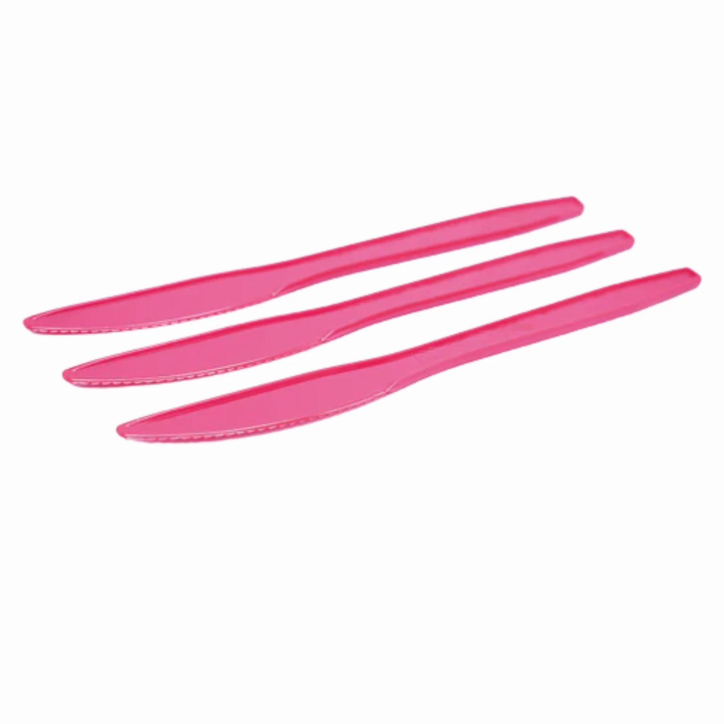 Cuchillos Plásticos de Colores Vibrantes - Packs de 12