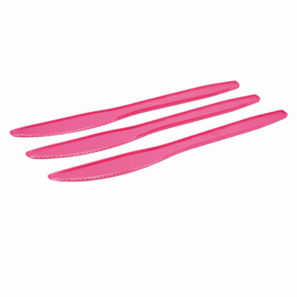 Cuchillos Plásticos de Colores Vibrantes - Packs de 12