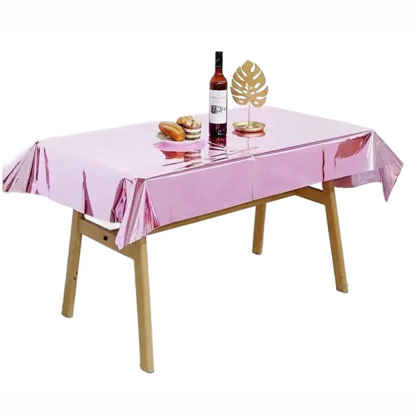 Mantel Plástico Metalizado Grande - 137x274cm - Colores