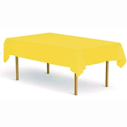 Mantel Plástico Unicolor Grande - 137x274cm - Colores Vibrantes