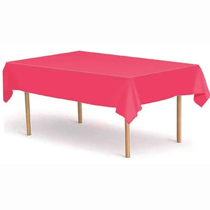 Mantel Plástico Unicolor Grande - 137x274cm - Colores Vibrantes