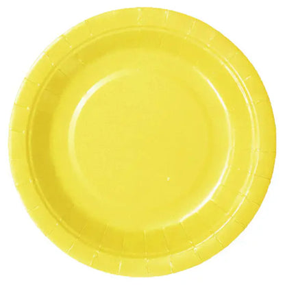 Set de Platos de Cartón de Colores - 18cm - Varios Packs