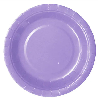 Set de Platos de Cartón de Colores - 18cm - Varios Packs