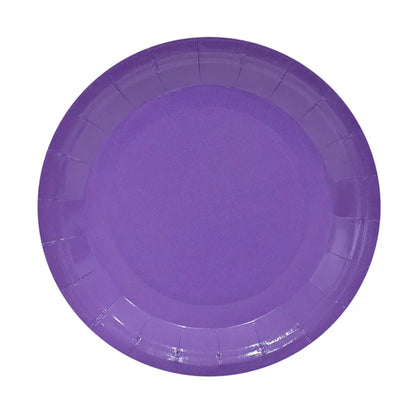 Set de Platos de Cartón de Colores - 18cm - Varios Packs