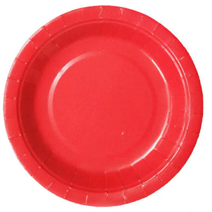 Set de Platos de Cartón de Colores - 18cm - Varios Packs