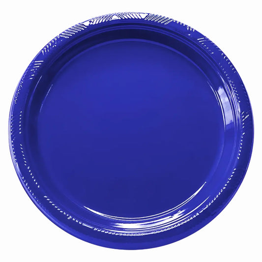 Set de 10 Platos Plásticos Reutilizables - 2 Tamaños y Colores