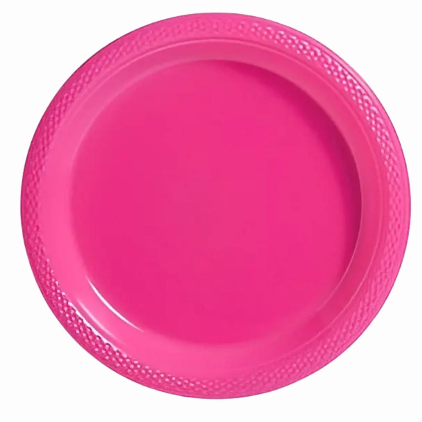 Set de 10 Platos Plásticos Reutilizables - 2 Tamaños y Colores