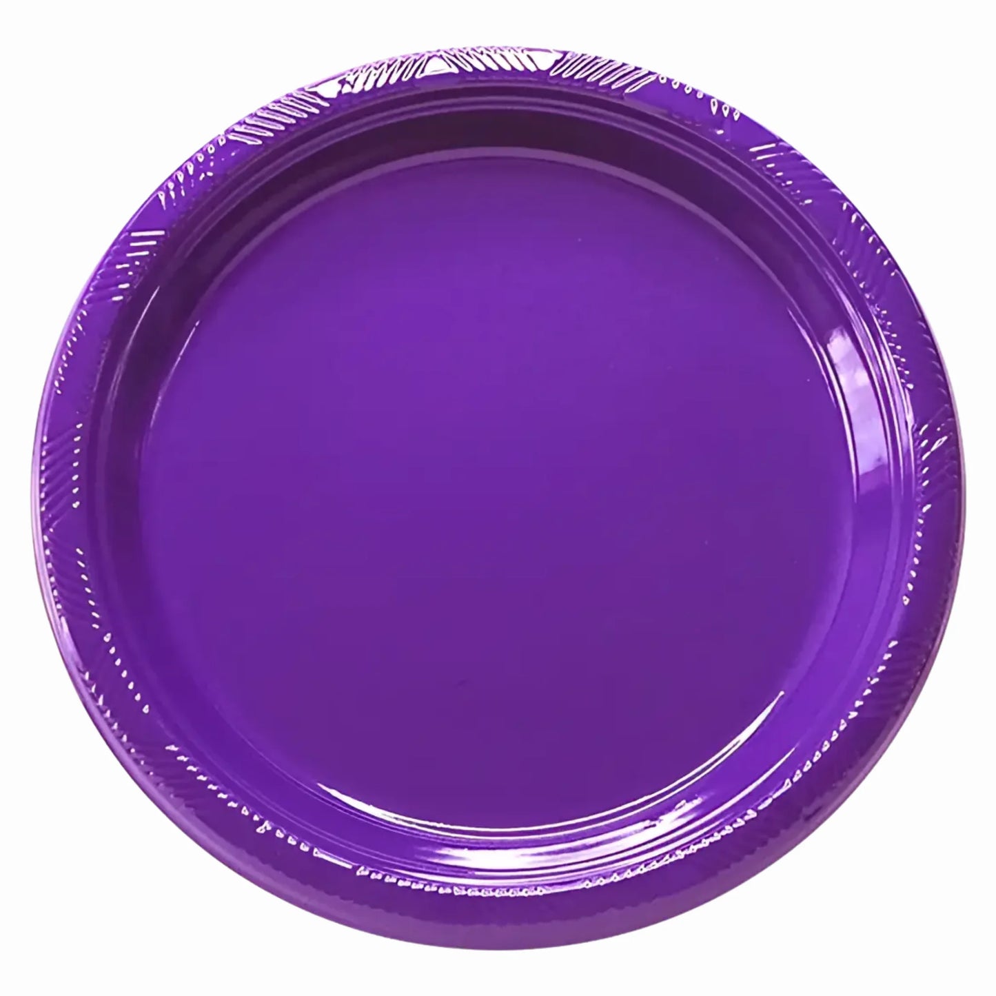 Set de 10 Platos Plásticos Reutilizables - 2 Tamaños y Colores