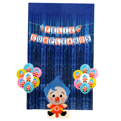 Pack de Decoración de Cumpleaños Plim Plim - Set de 17 Piezas