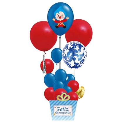 Set de Decoración de Globos Plim Plim - 17 Piezas Azul