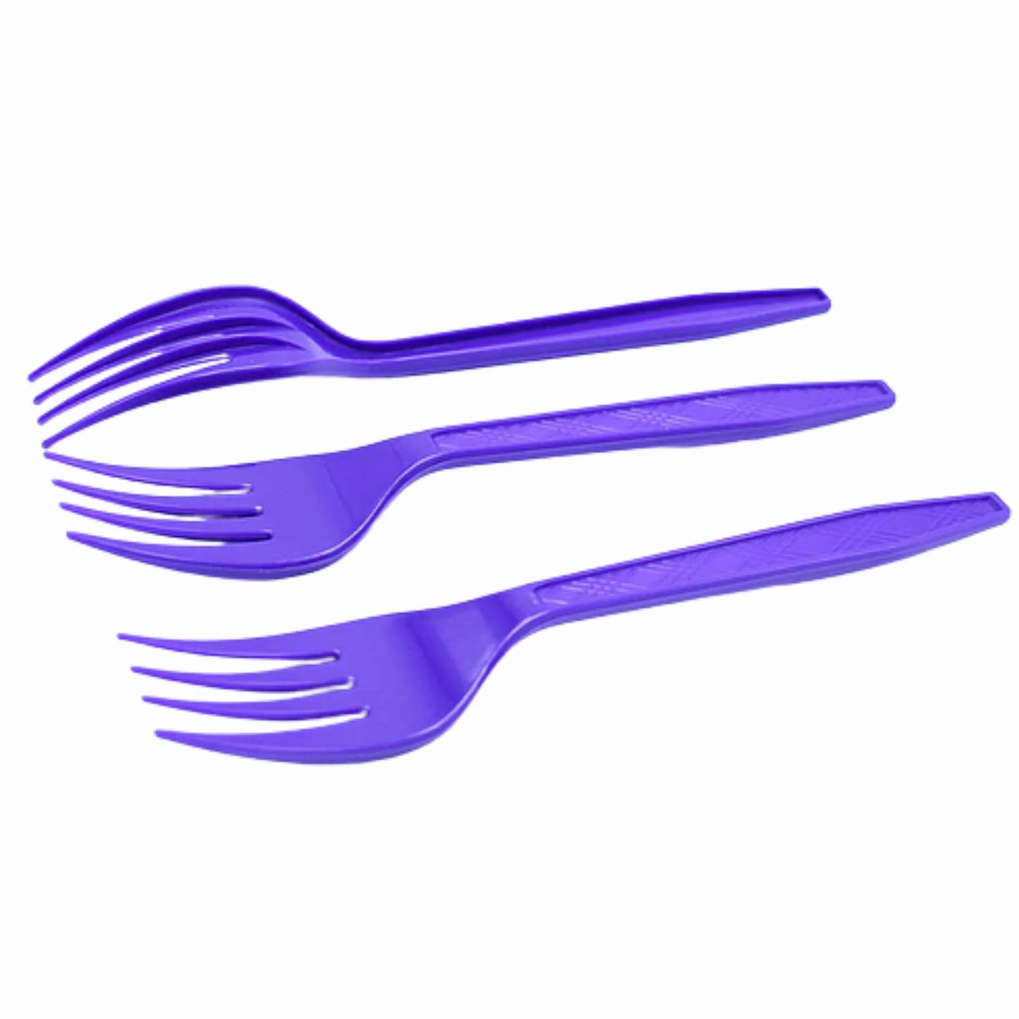 Tenedores Plásticos de Colores Vibrantes - Packs de 12 y 20 Unidades