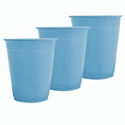 Set de Vasos Plásticos Reutilizables - Colores y Tamaños Variados