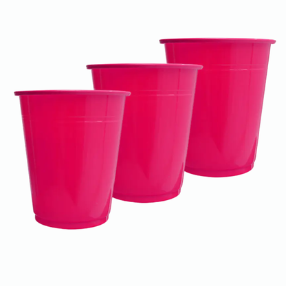 Set de Vasos Plásticos Reutilizables - Colores y Tamaños Variados