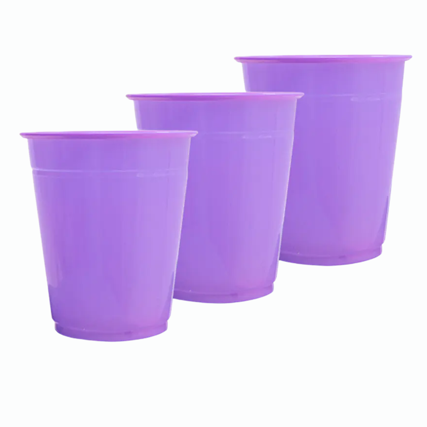 Set de Vasos Plásticos Reutilizables - Colores y Tamaños Variados