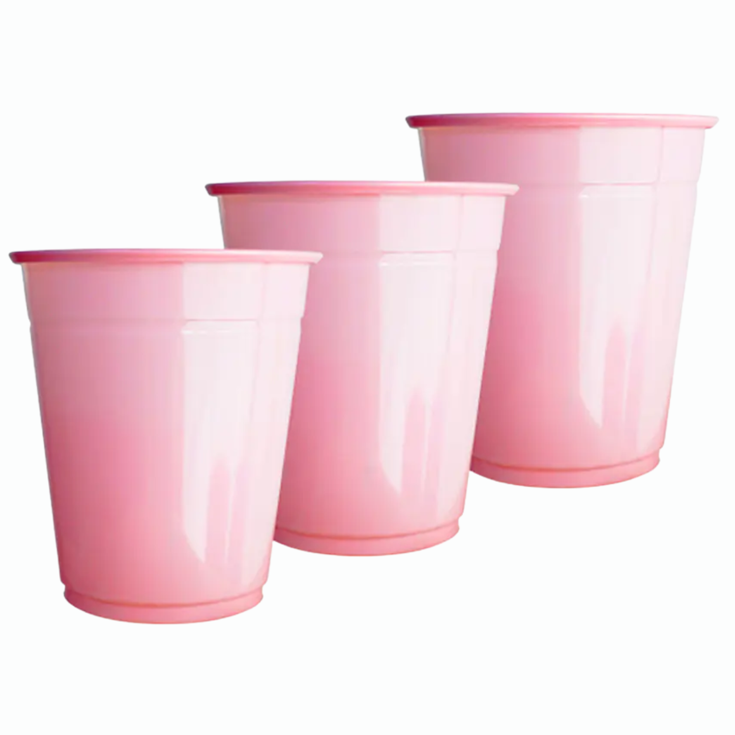 Set de Vasos Plásticos Reutilizables - Colores y Tamaños Variados