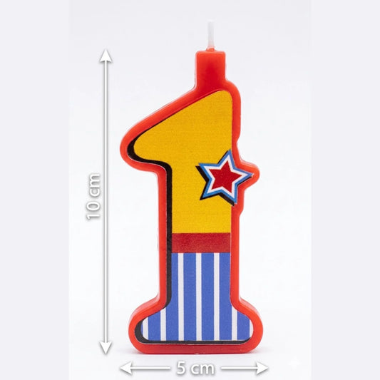 Vela de Cumpleaños Plim Plim Número 1