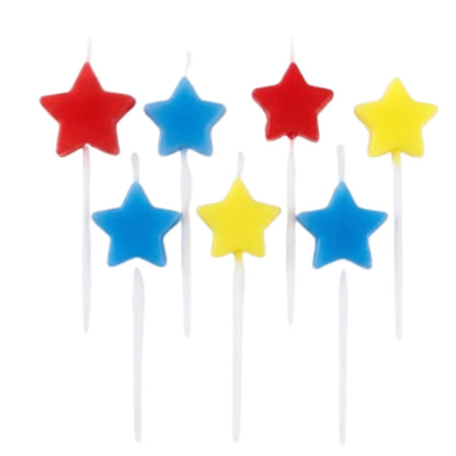 Set de 6 Velas de Cumpleaños Estrella Plim Plim