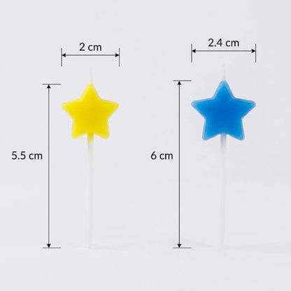 Set de 6 Velas de Cumpleaños Estrella Plim Plim