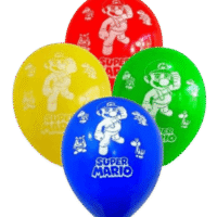 Globos de látex Mario Bross, 12 piezas