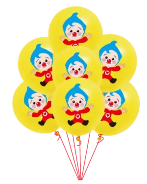 Globos de Látex Plim plim Amarillo 25 piezas