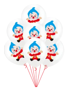 Globos de Látex Plim Plim Blancos 25 piezas