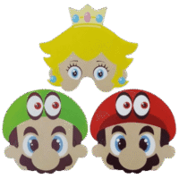 Mascaras de Mario Bross 6 unidades