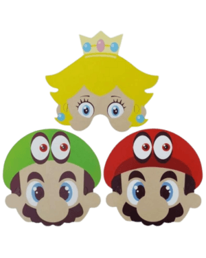 Mascaras de Mario Bross 6 unidades