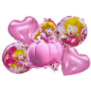 Pack 5 globos Metálicos Peach
