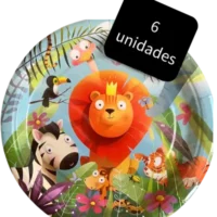 "Platos de safari 7"", 6 piezas"