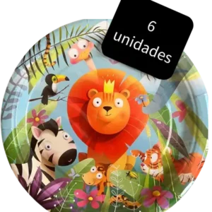 "Platos de safari 7"", 6 piezas"