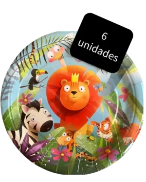"Platos de safari 7"", 6 piezas"