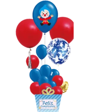 Set de Globos Plim plim 17 piezas Azul