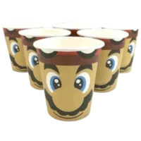 Vasos Mario Bross 6 unidades