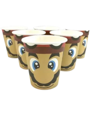 Vasos Mario Bross 6 unidades